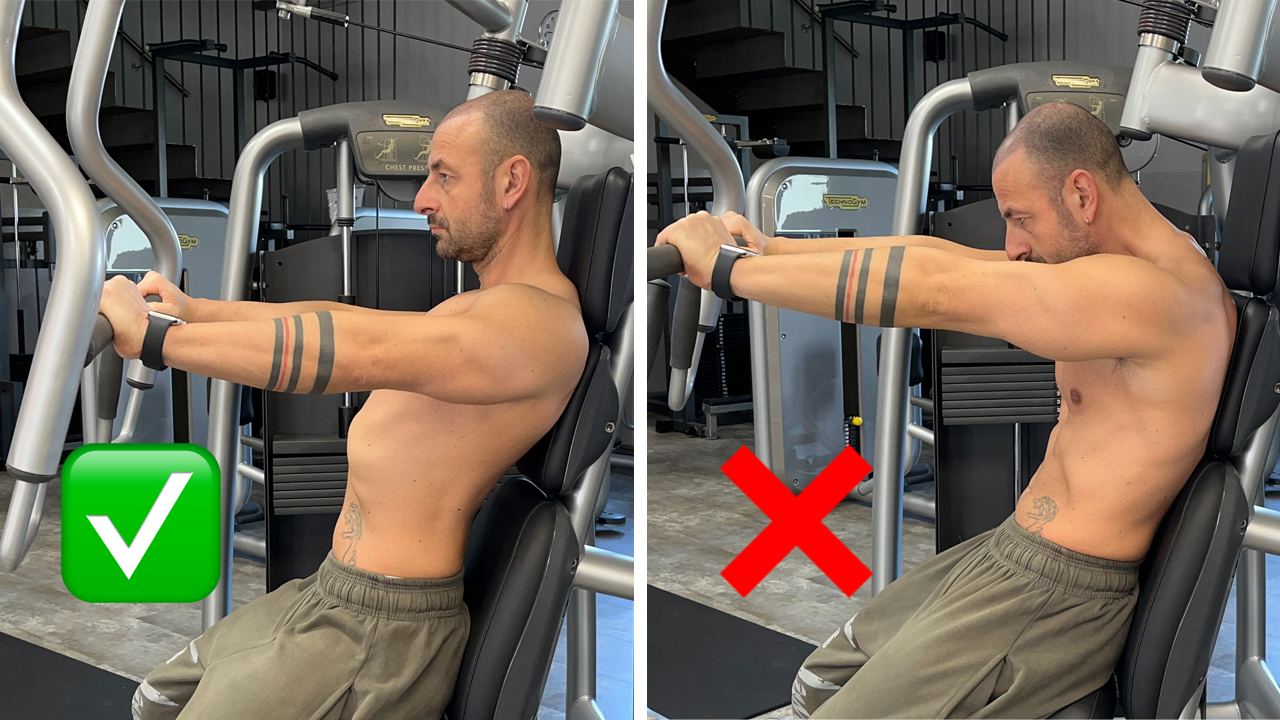 spalle chest press anteposizione spalle